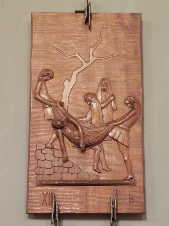 bassorilievi in legno della Via Crucis di Osvaldo Bulli