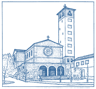 Disegno stilizzato della chiesa